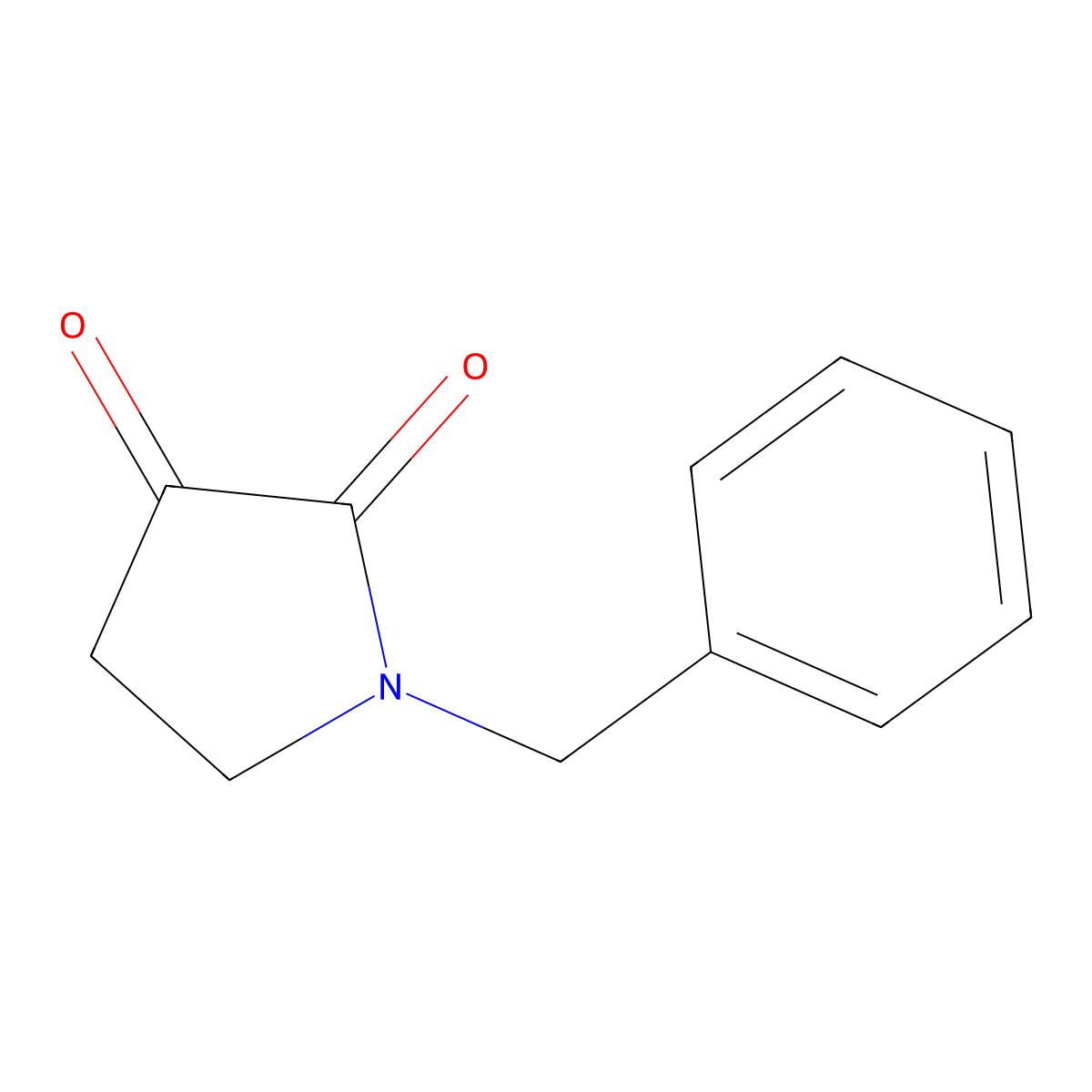 1-Benzylpyrrolidine-2,3-dione molecular structure, CAS 58486-00-3