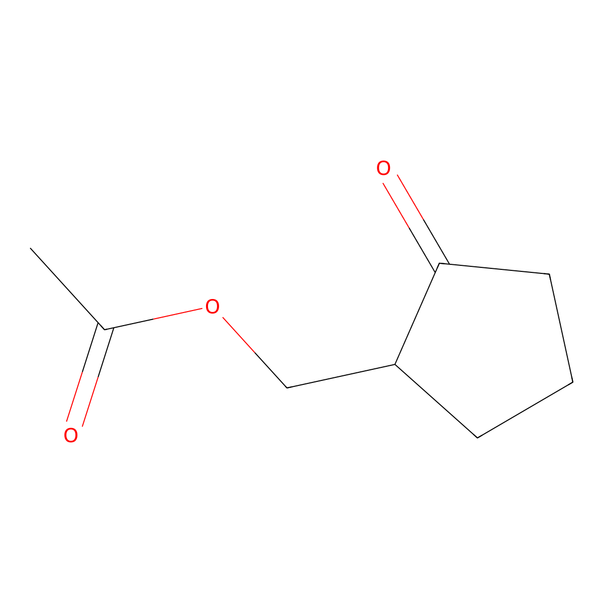 (2-Oxocyclopentyl)methyl acetate molecular structure, CAS 58488-00-9