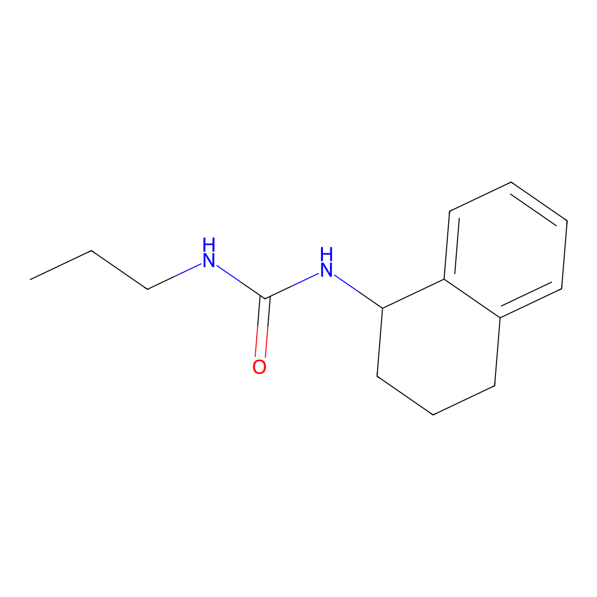 1-Propyl-3-(1,2,3,4-tetrahydronaphthalen-1-yl)urea molecular structure, CAS 58490-03-2