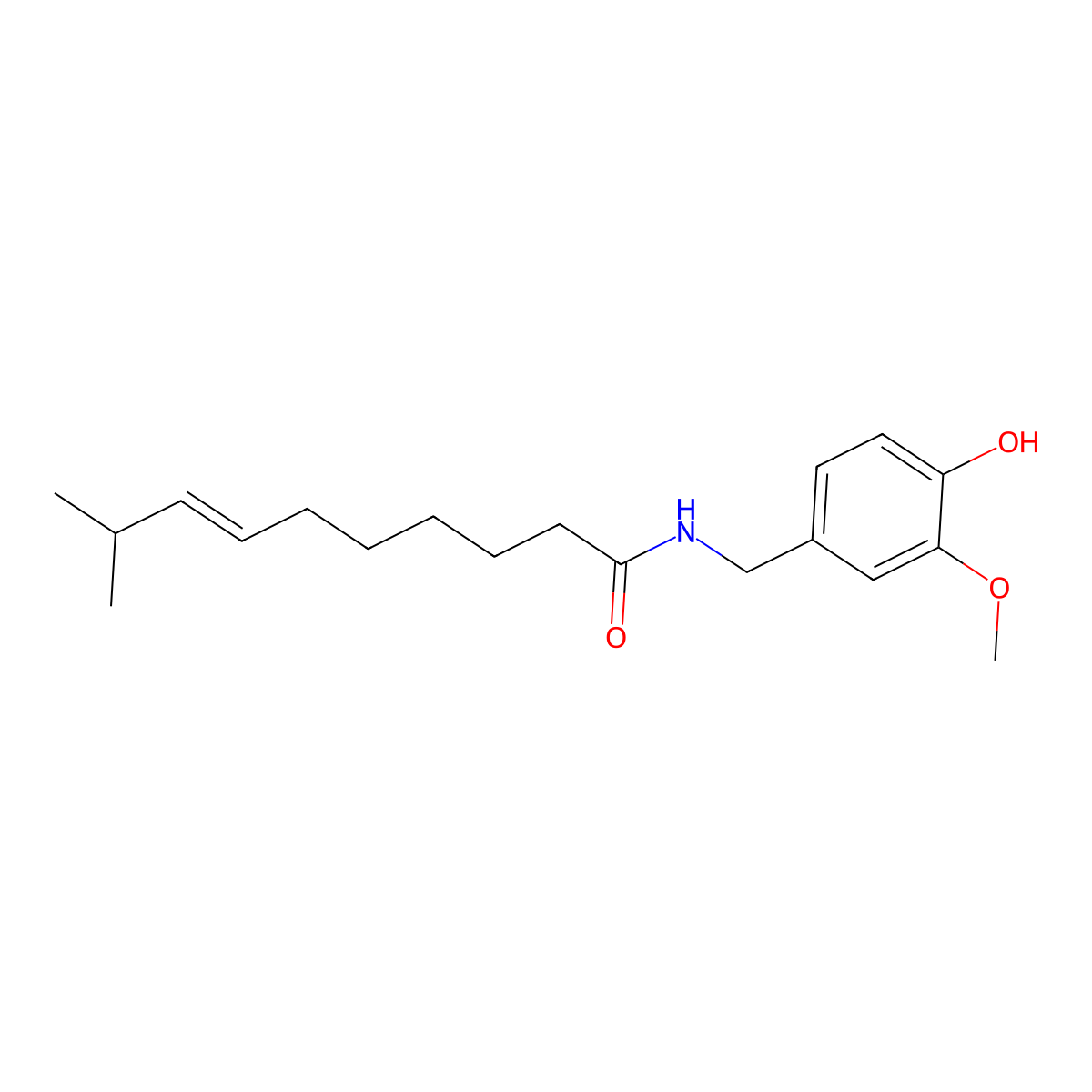 Homocapsaicin molecular structure, CAS 58493-48-4