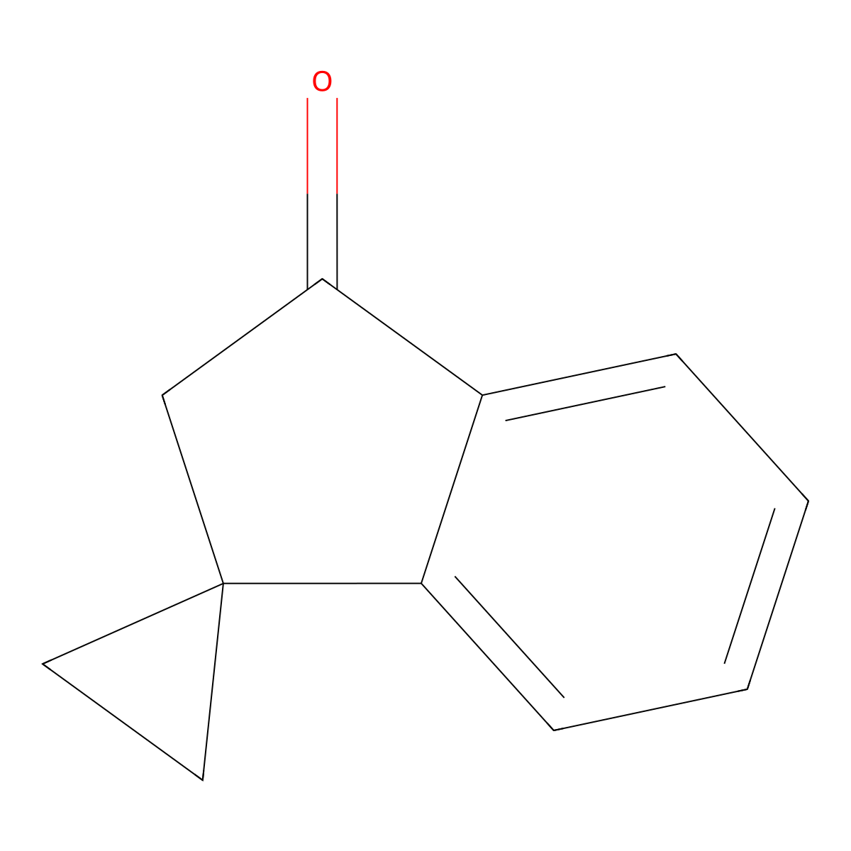 Spiro[cyclopropane-1,1'-inden]-3'(2'H)-one molecular structure, CAS 58494-23-8