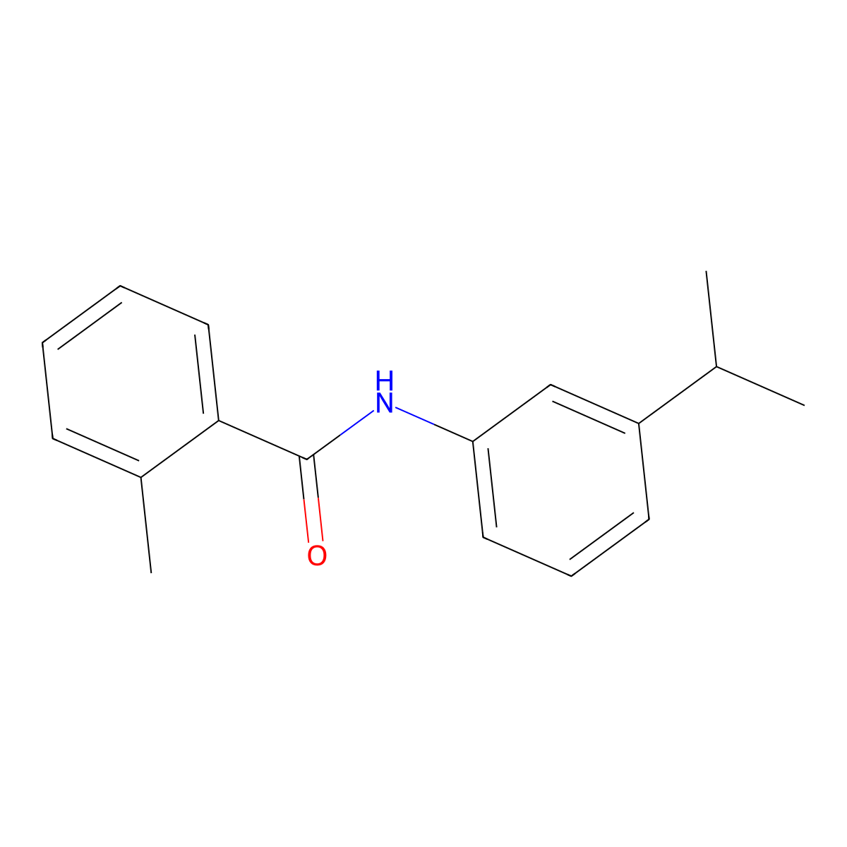 3'-Isopropyl-2-methylbenzanilide molecular structure, CAS 58494-92-1