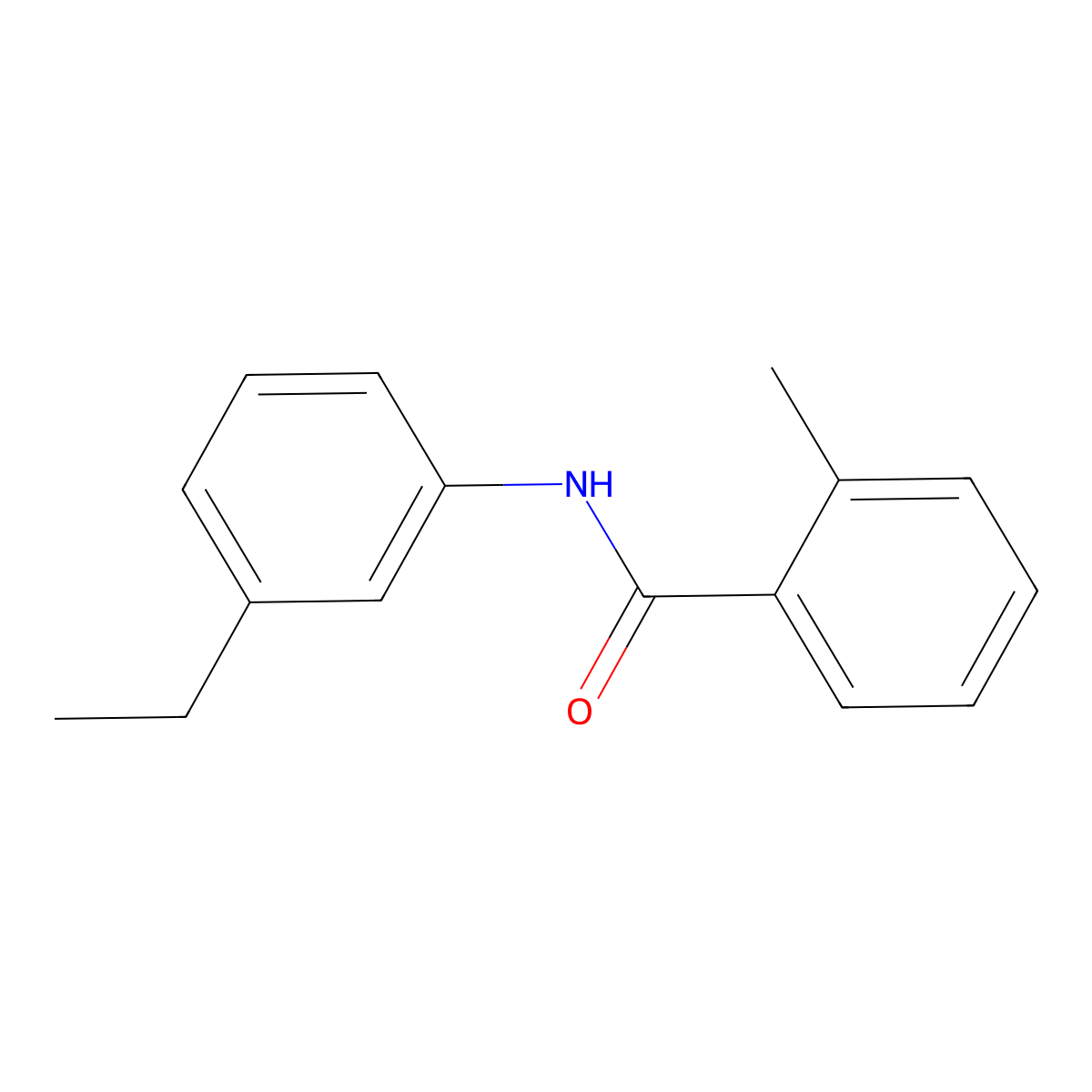 Benzamide, N-(3-ethylphenyl)-2-methyl- molecular structure, CAS 58495-05-9