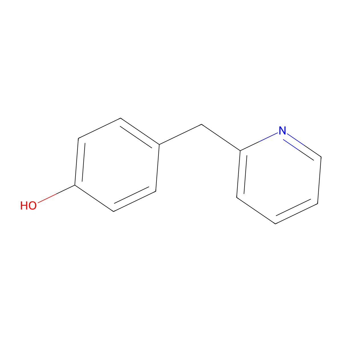 4-(Pyridin-2-ylmethyl)phenol molecular structure, CAS 58498-11-6
