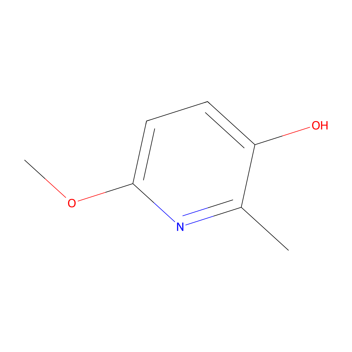 6-Methoxy-2-methylpyridin-3-ol molecular structure, CAS 58498-60-5