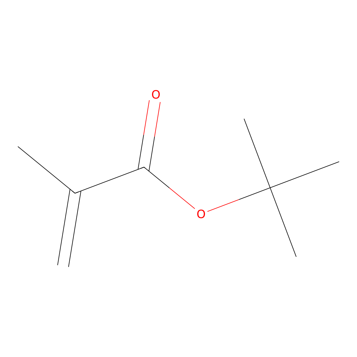 tert-Butyl methacrylate molecular structure, CAS 585-07-9