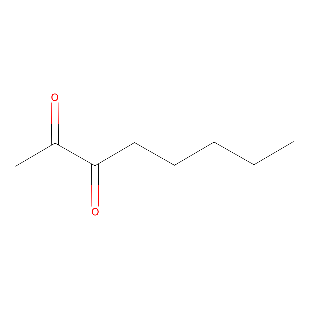 2,3-Octanedione molecular structure, CAS 585-25-1