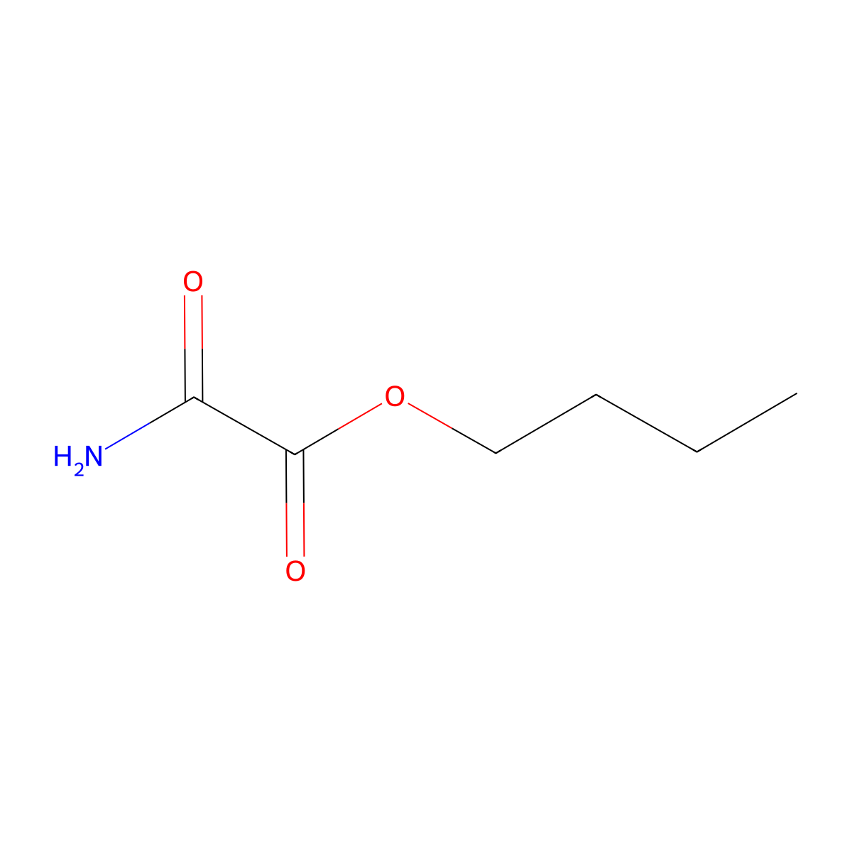 Butyl Oxamate molecular structure, CAS 585-28-4