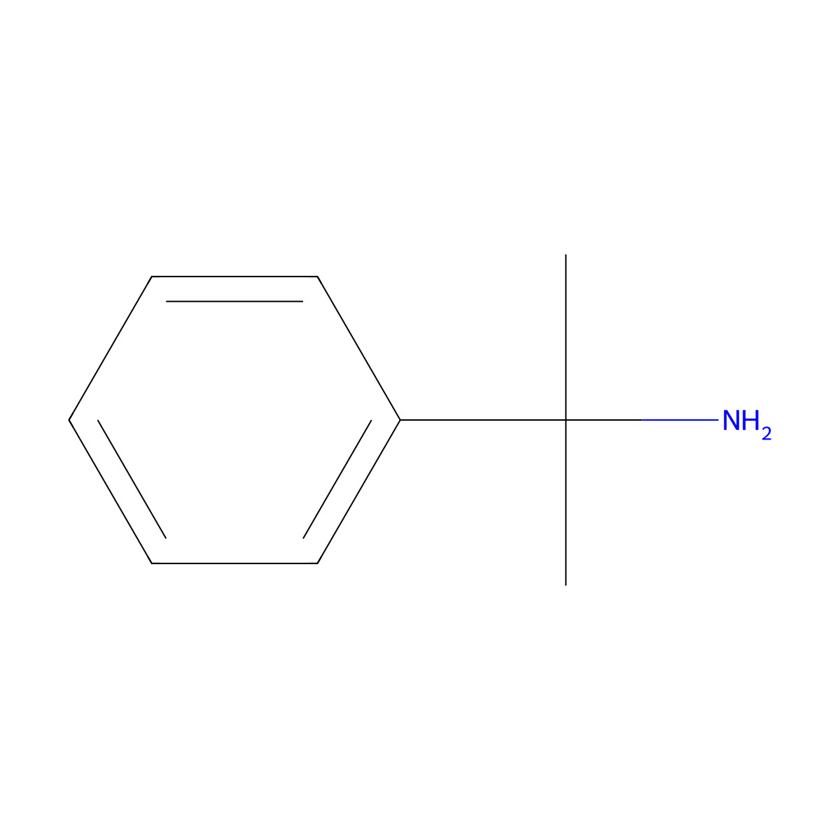 Cumylamine molecular structure, CAS 585-32-0