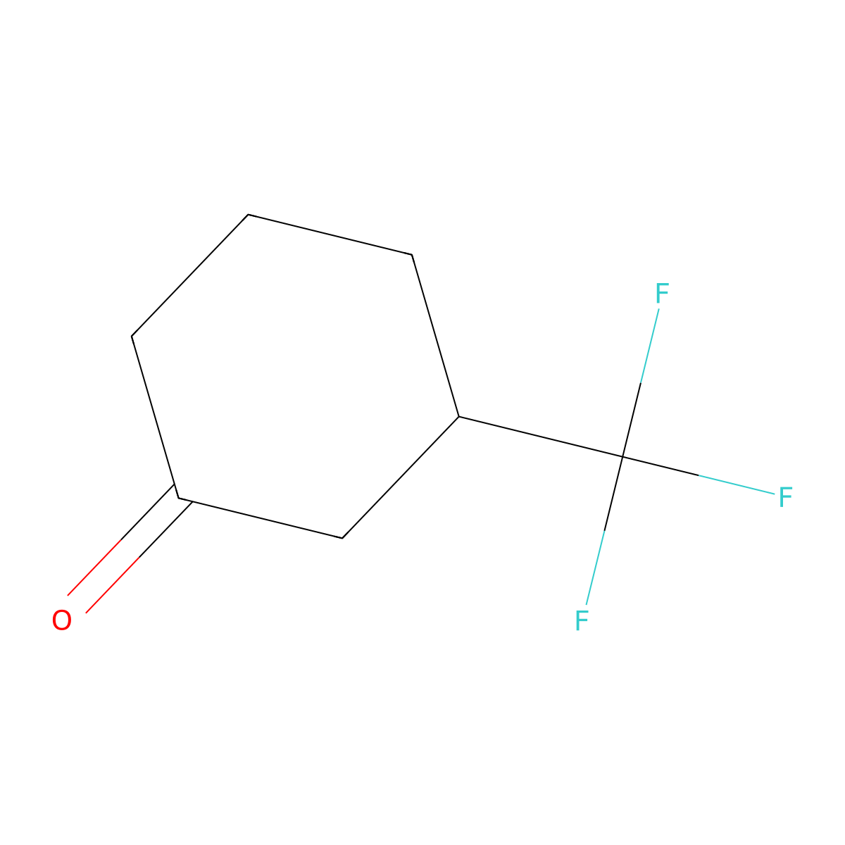 3-(Trifluoromethyl)cyclohexanone molecular structure, CAS 585-36-4