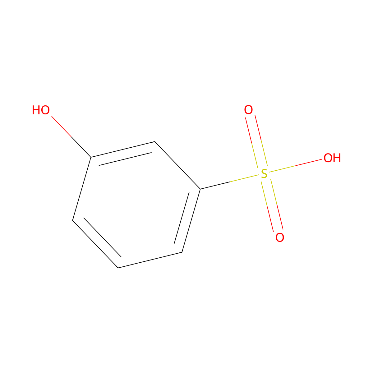 m-Phenolsulfonic acid molecular structure, CAS 585-38-6