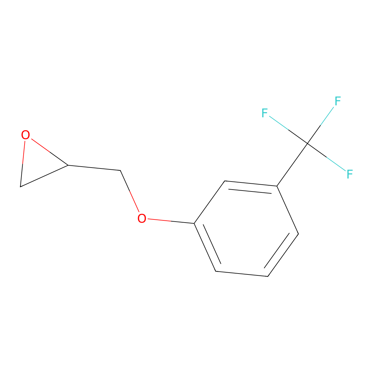 2-[3-(Trifluoromethyl)phenoxymethyl]oxirane molecular structure, CAS 585-45-5