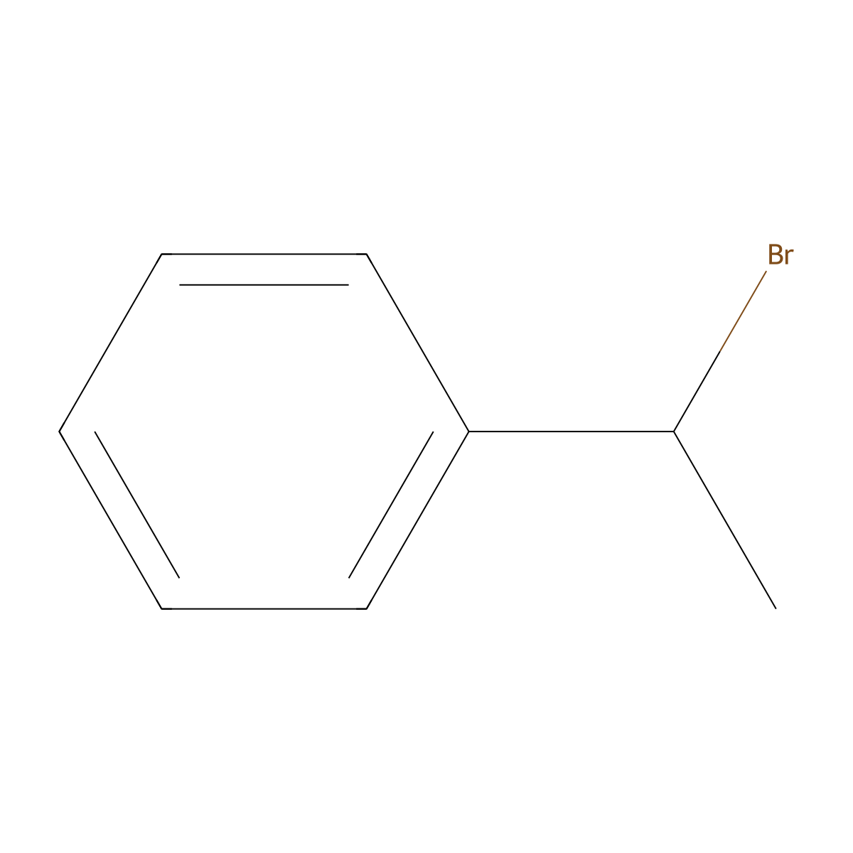 (1-Bromoethyl)benzene molecular structure, CAS 585-71-7