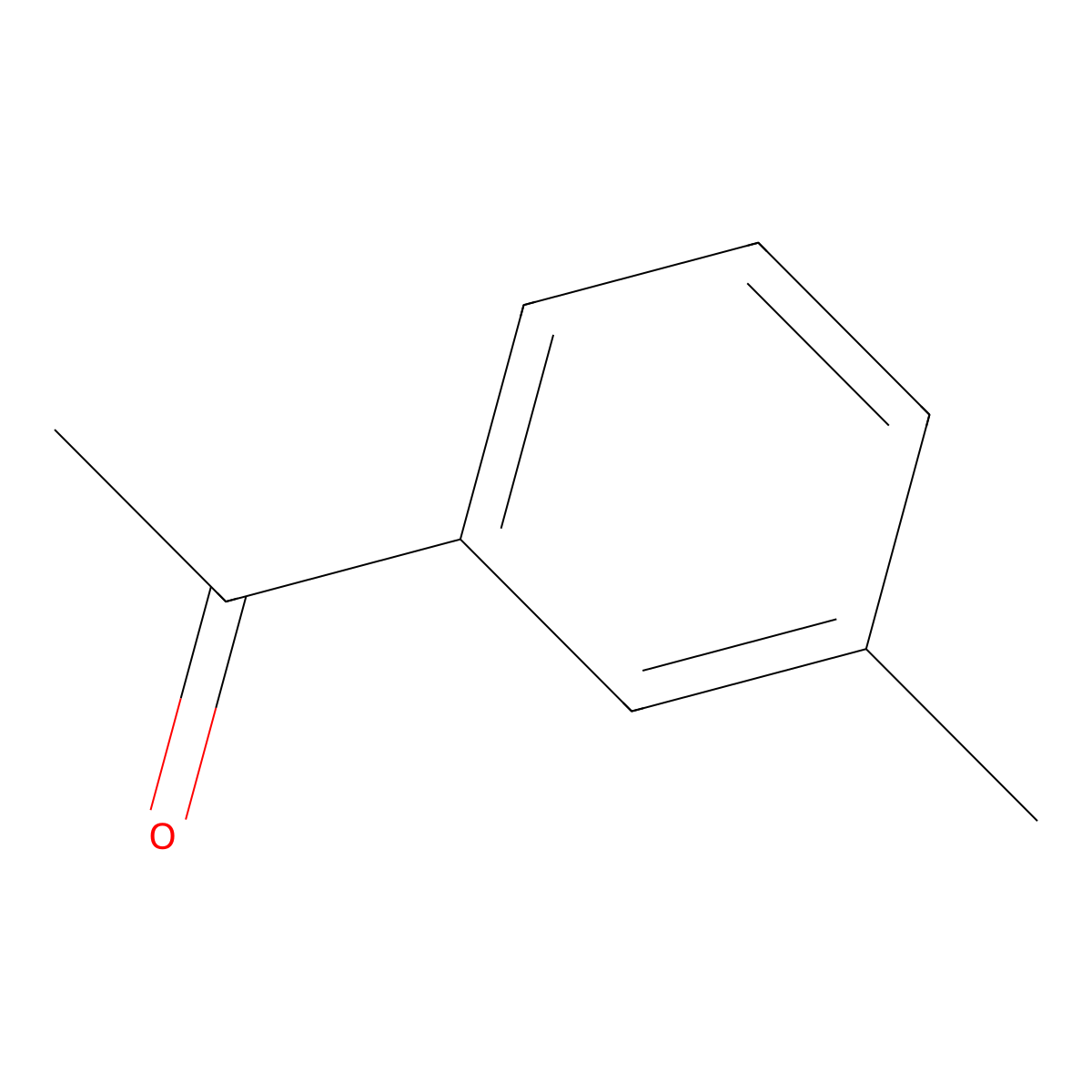 3-Methylacetophenone molecular structure, CAS 585-74-0