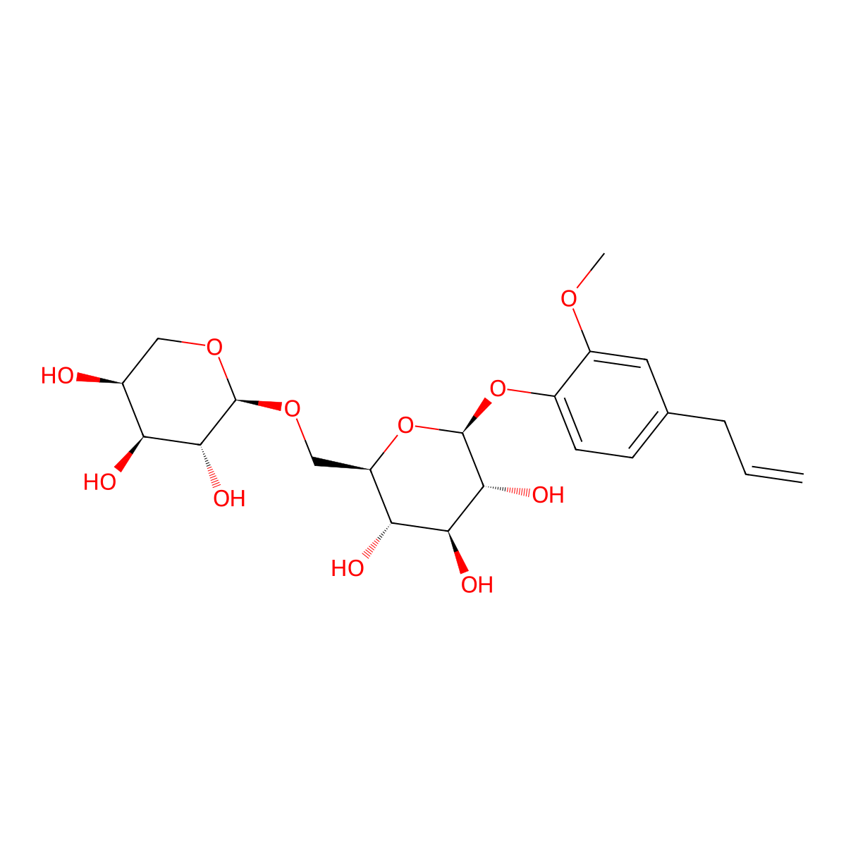 Geoside molecular structure, CAS 585-90-0