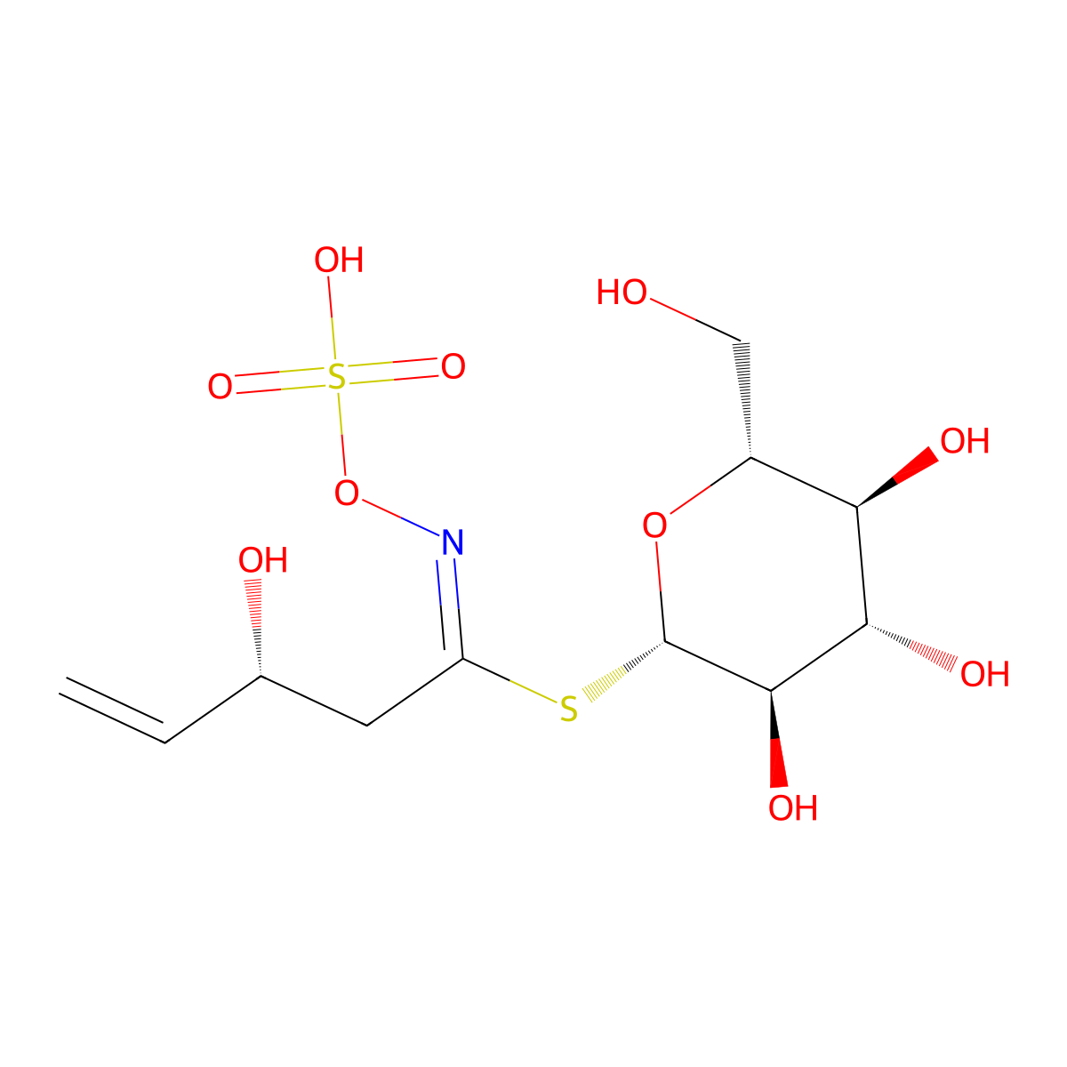 Progoitrin molecular structure, CAS 585-95-5