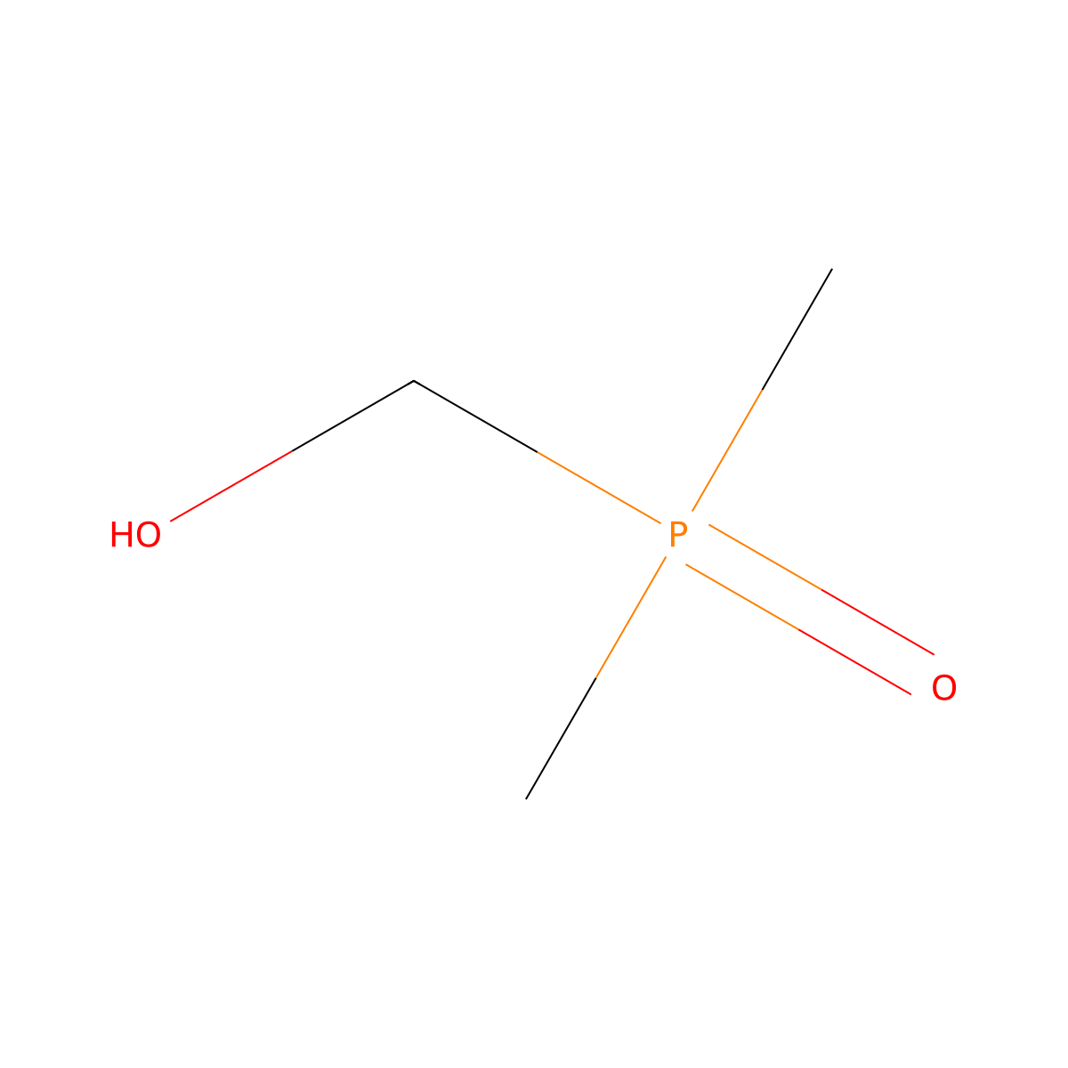 (Dimethylphosphinyl)methanol molecular structure, CAS 5850-00-0