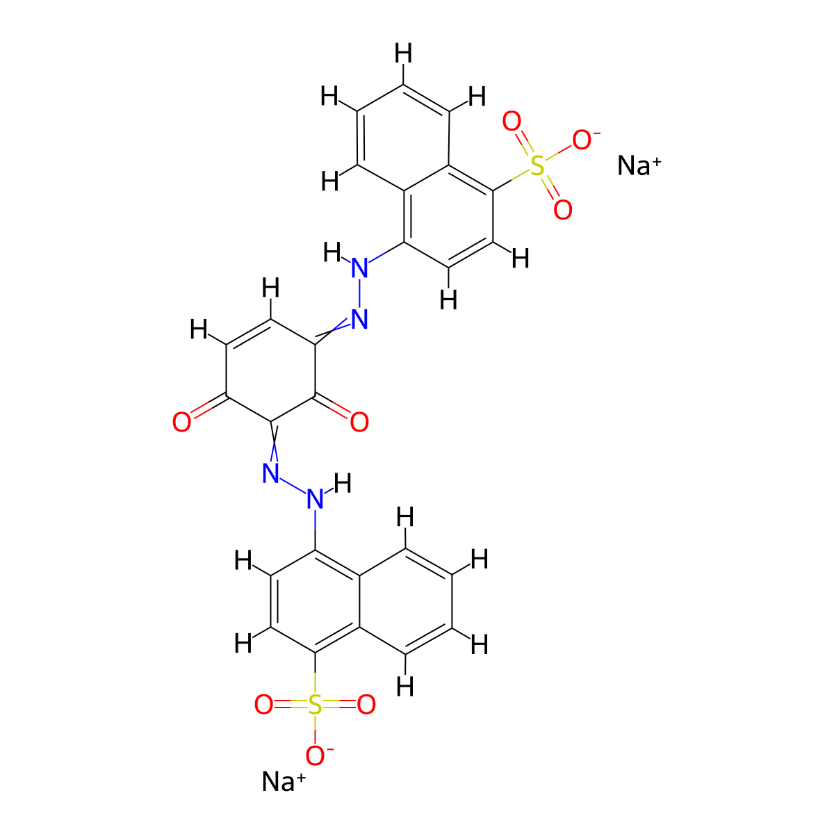 c.i. acid brown 14, disodium salt molecular structure, CAS 5850-16-8
