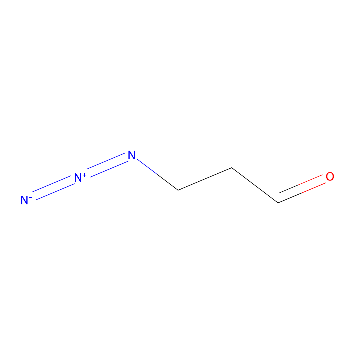 Propanal, 3-azido- molecular structure, CAS 58503-60-9
