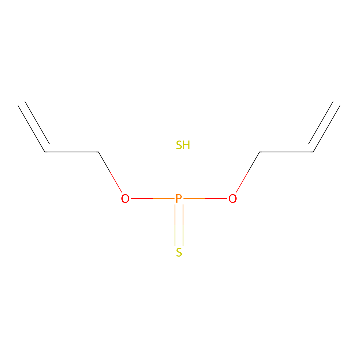 O,O-Diallyl dithiophosphate molecular structure, CAS 5851-14-9