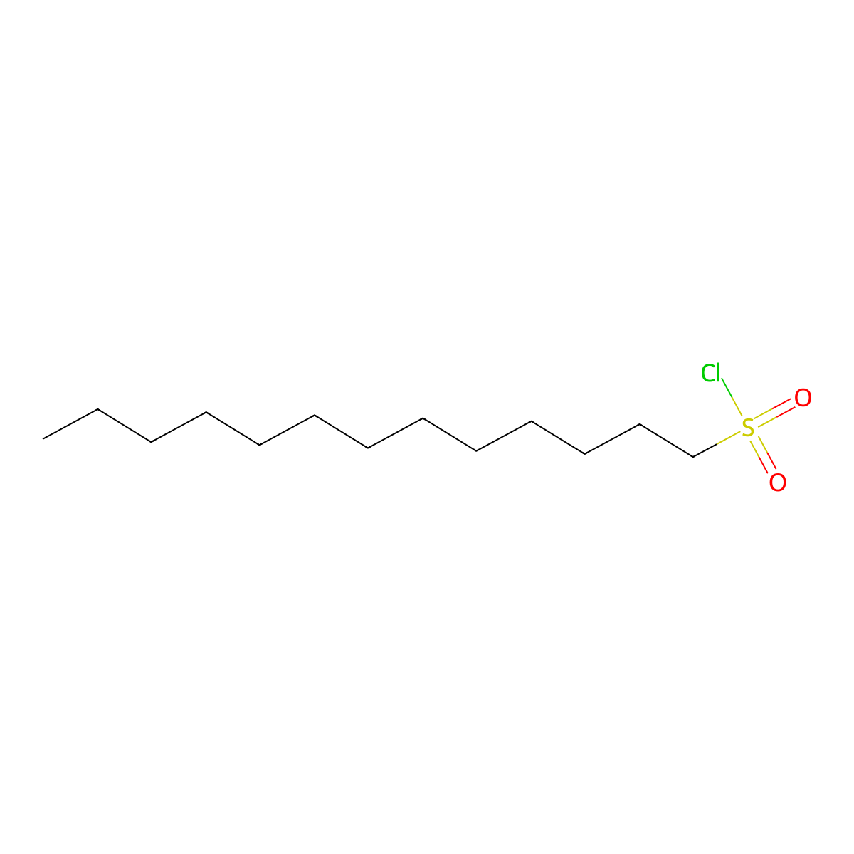 1-Tridecanesulfonyl chloride molecular structure, CAS 58510-12-6