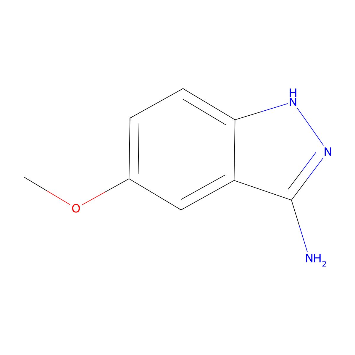 5-methoxy-1H-indazol-3-amine molecular structure, CAS 58514-96-8