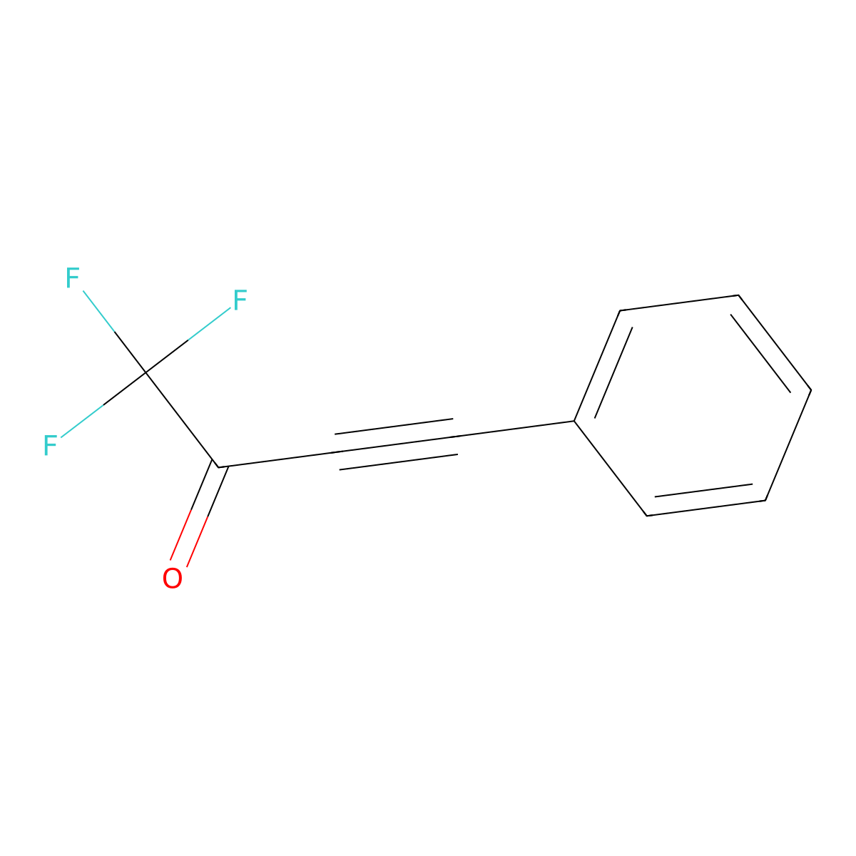 1,1,1-Trifluoro-4-phenyl-but-3-yn-2-one molecular structure, CAS 58518-08-4