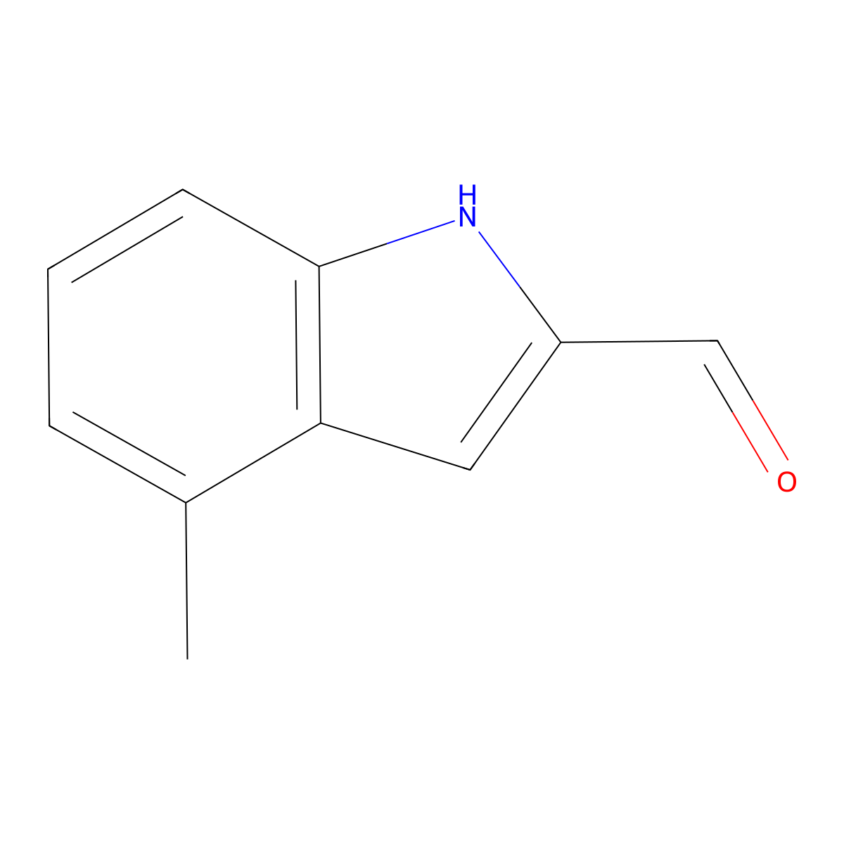 4-Methyl-1H-indole-2-carbaldehyde molecular structure, CAS 58518-51-7