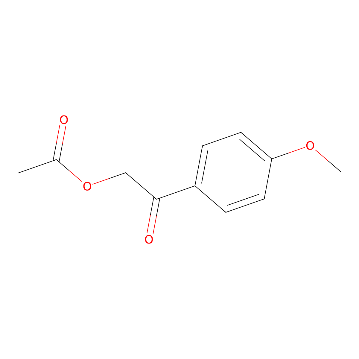 2-(4-Methoxyphenyl)-2-oxoethyl acetate molecular structure, CAS 58518-78-8