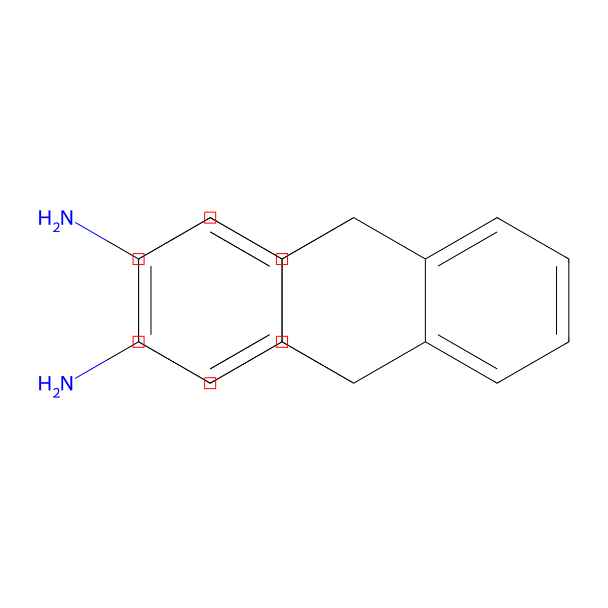 9,10-Dihydro-9,10-[1,2]benzenoanthracene-2,6-diamine molecular structure, CAS 58519-04-3