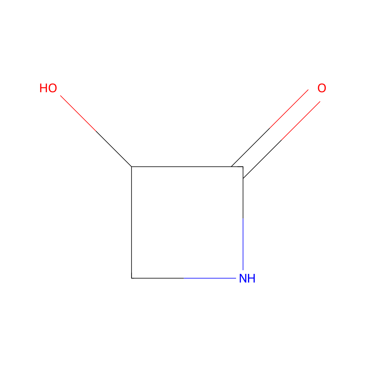 3-Hydroxyazetidin-2-one molecular structure, CAS 58521-62-3
