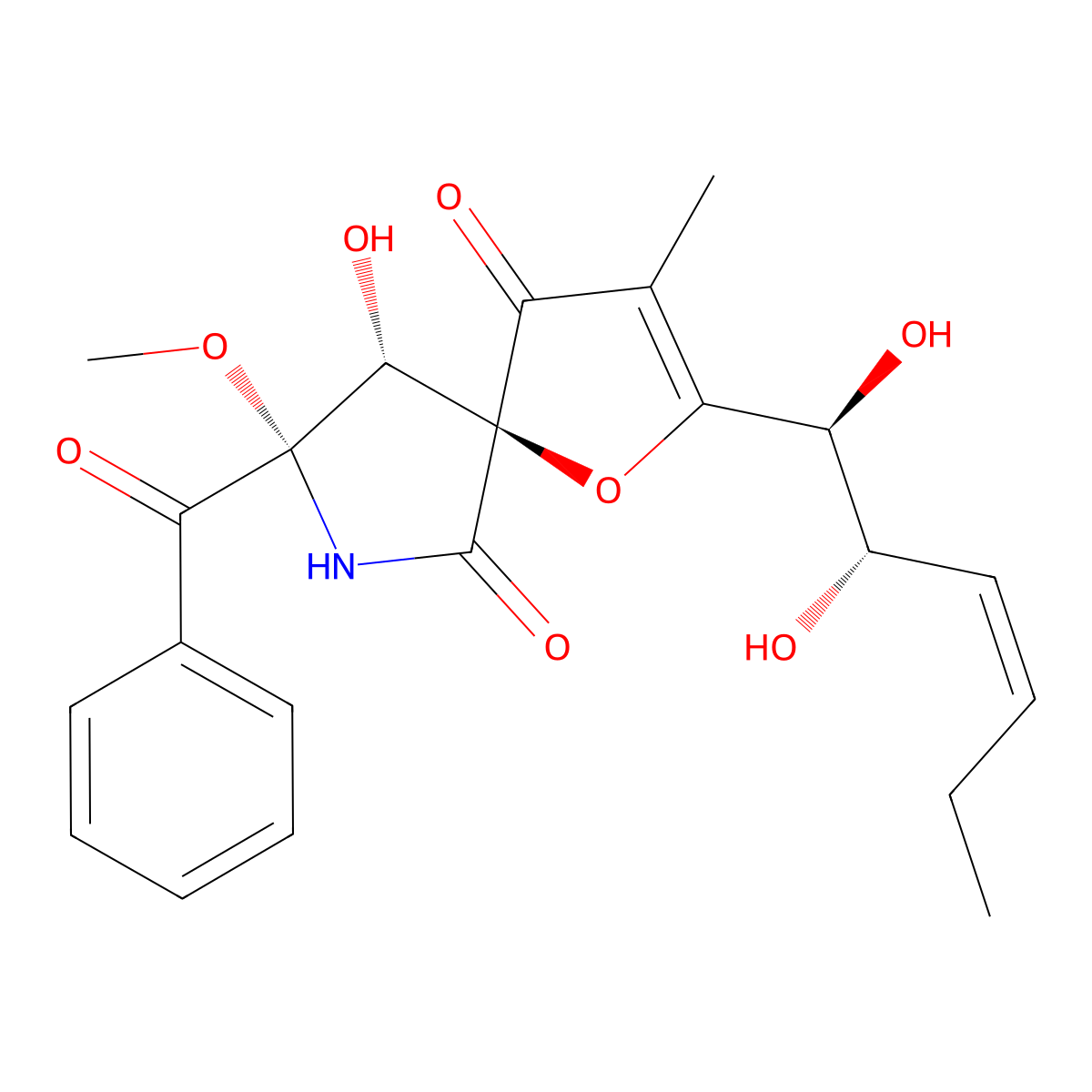 Pseurotin A molecular structure, CAS 58523-30-1