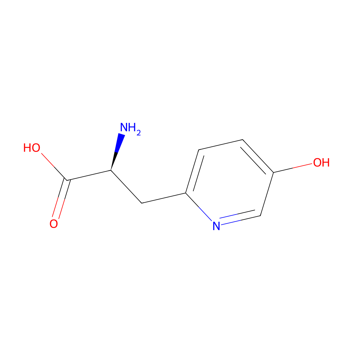 Azatyrosine molecular structure, CAS 58525-82-9