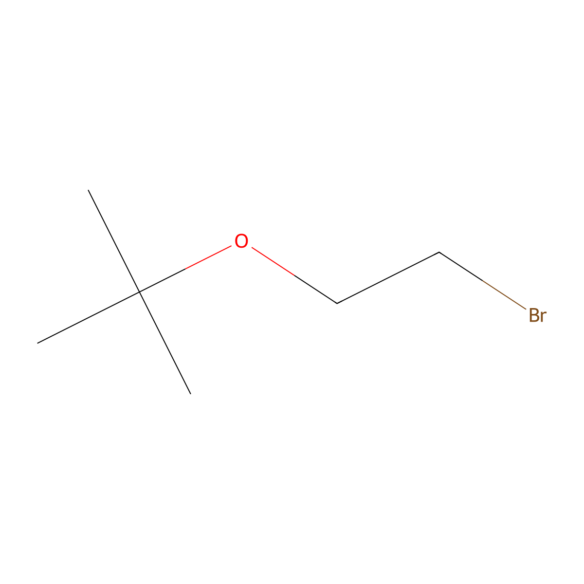 2-(2-Bromoethoxy)-2-methylpropane molecular structure, CAS 5853-76-9