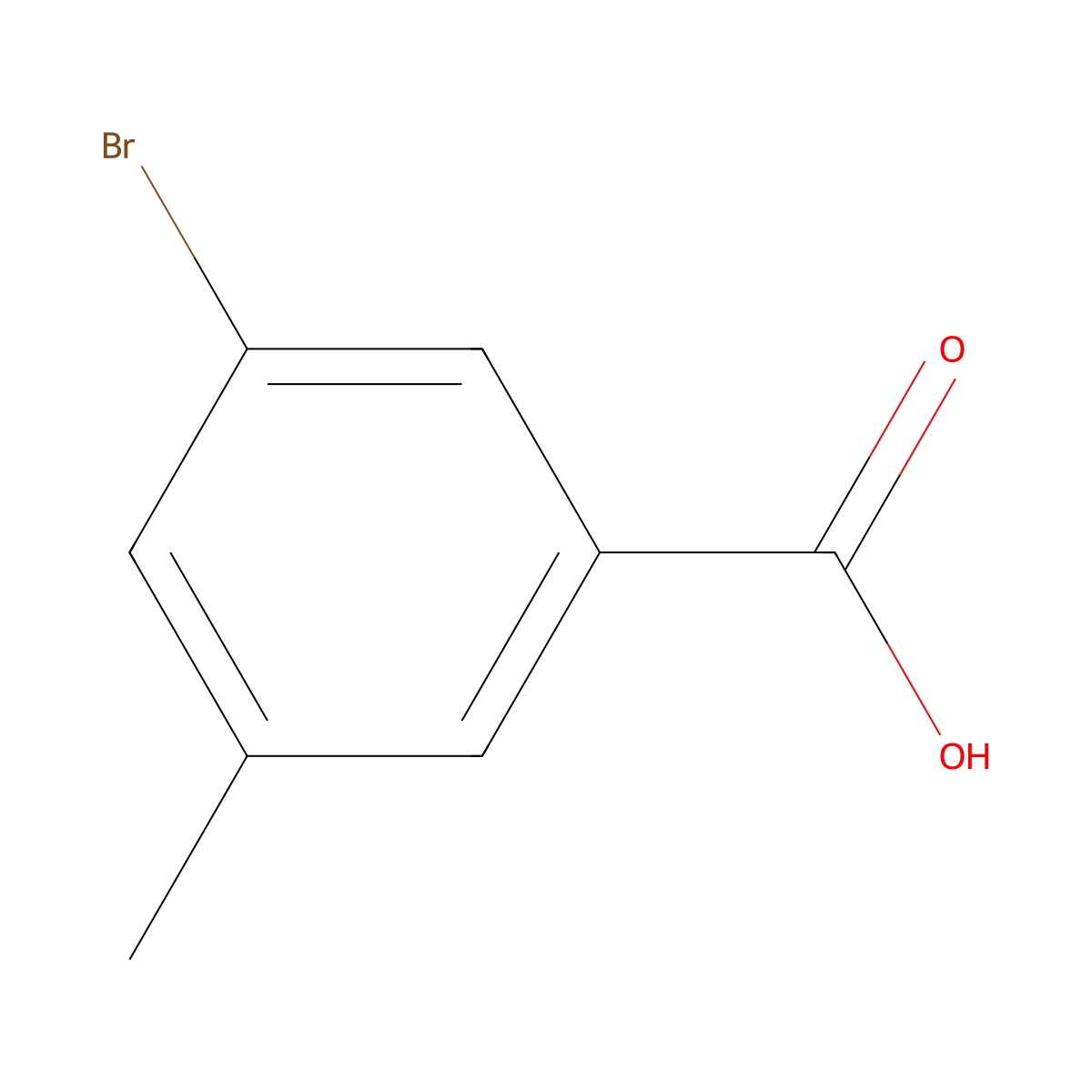 3-Bromo-5-methylbenzoic acid molecular structure, CAS 58530-13-5
