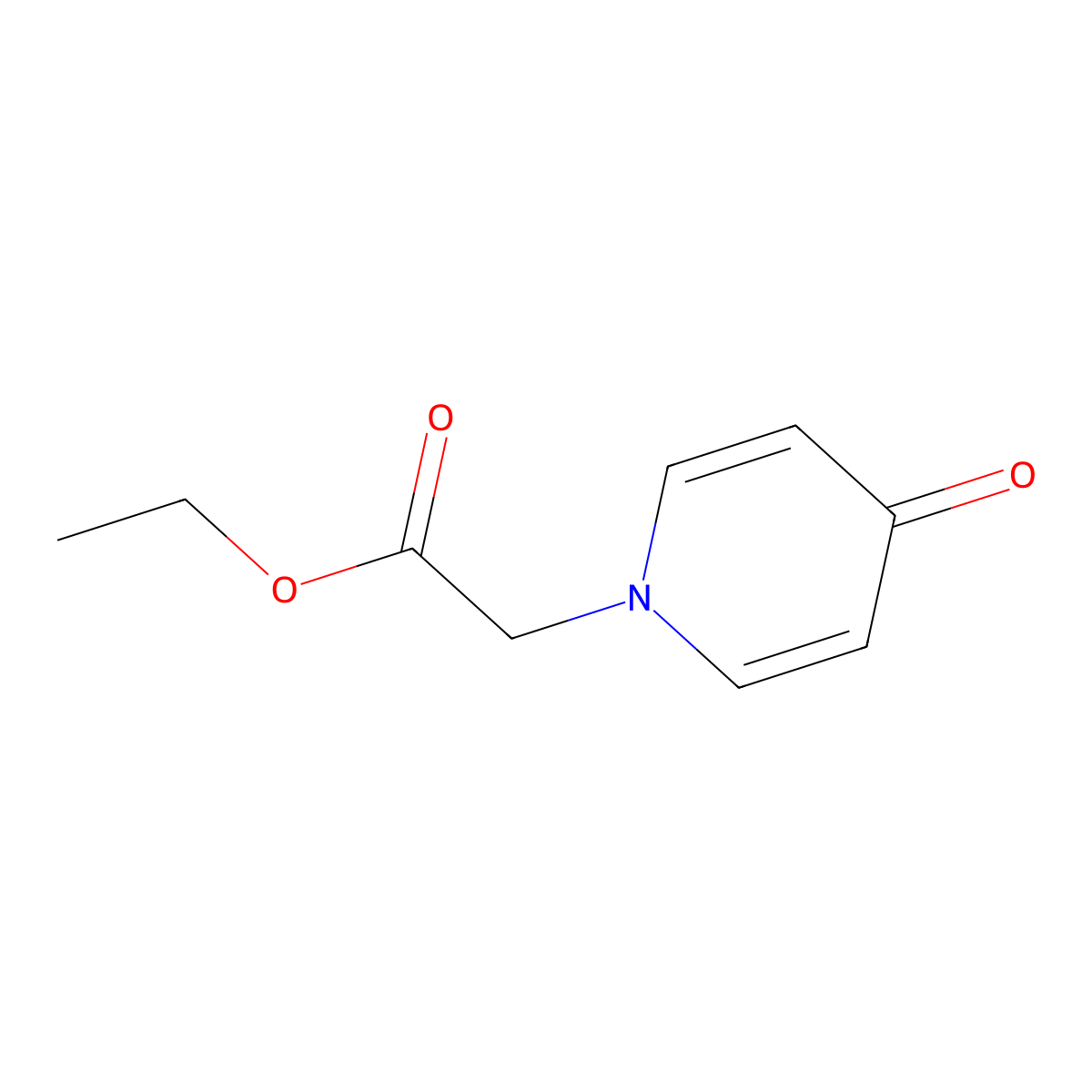 ethyl 2-(4-oxopyridin-1(4H)-yl)acetate molecular structure, CAS 58530-44-2