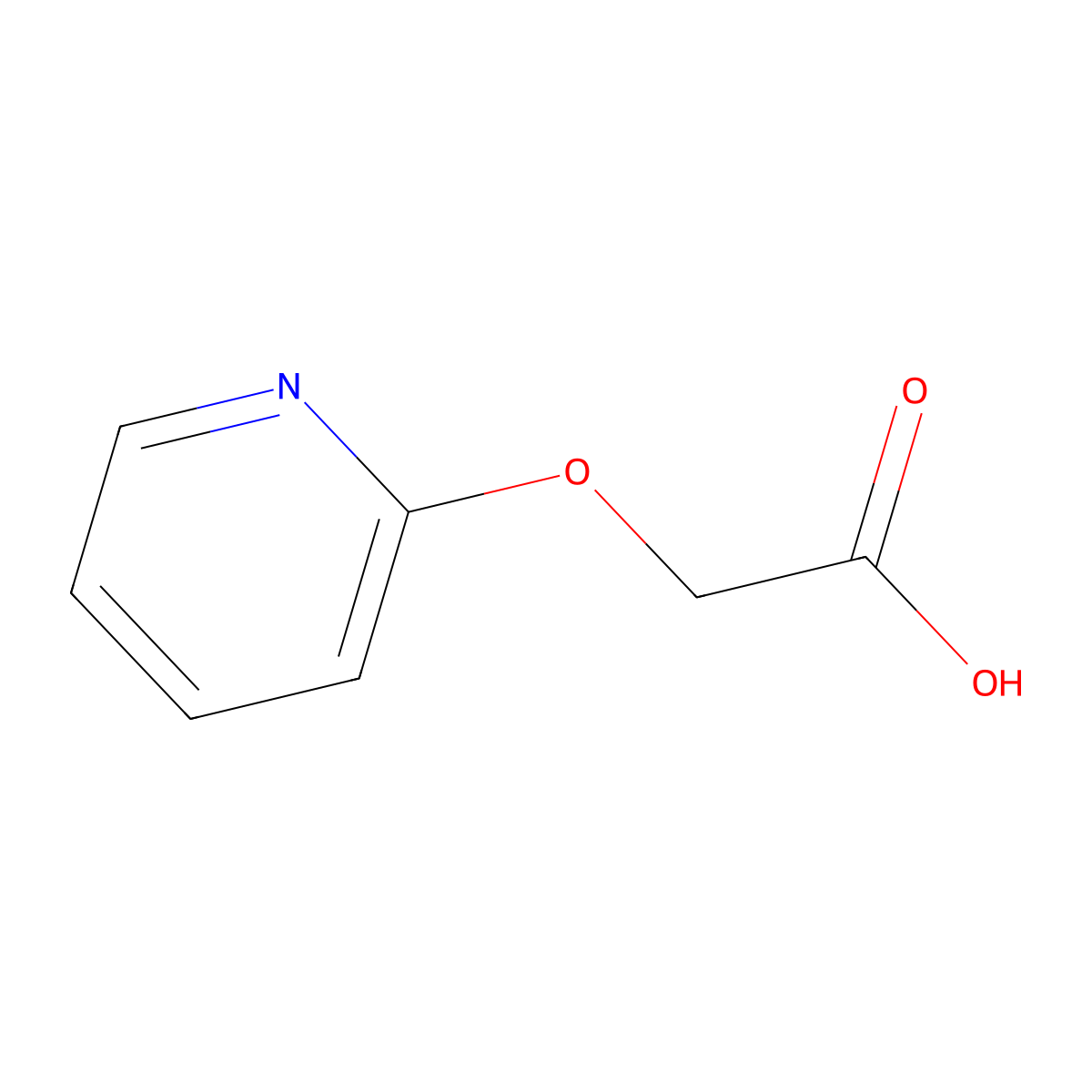 2-(Pyridin-2-yloxy)acetic acid molecular structure, CAS 58530-50-0