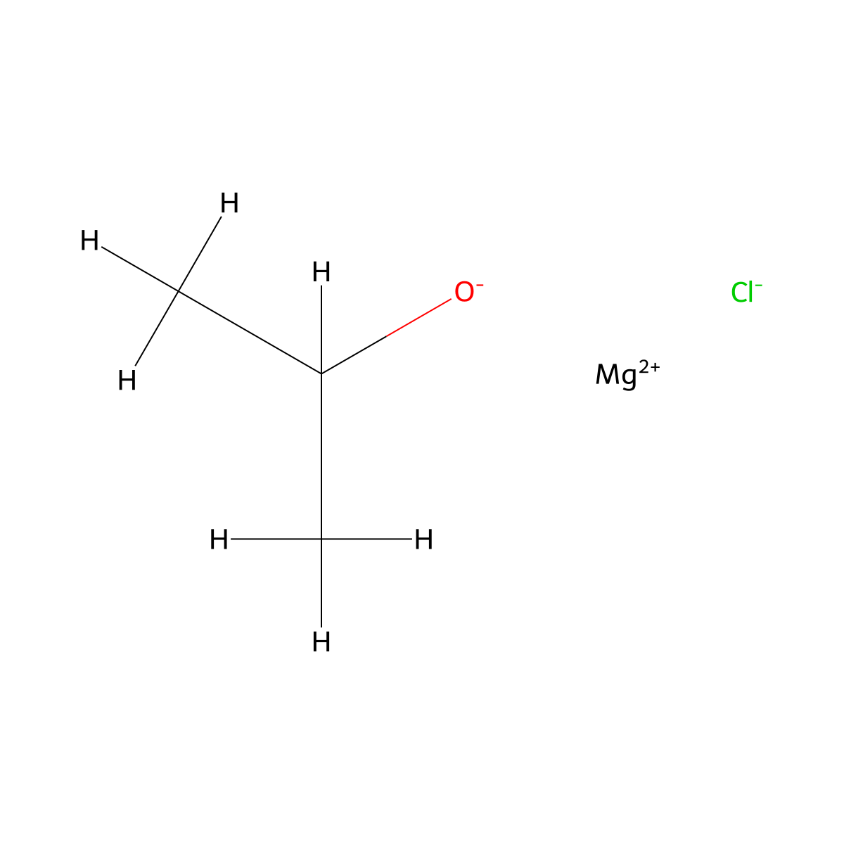 Chloro(propan-2-olato)magnesium molecular structure, CAS 58534-82-0