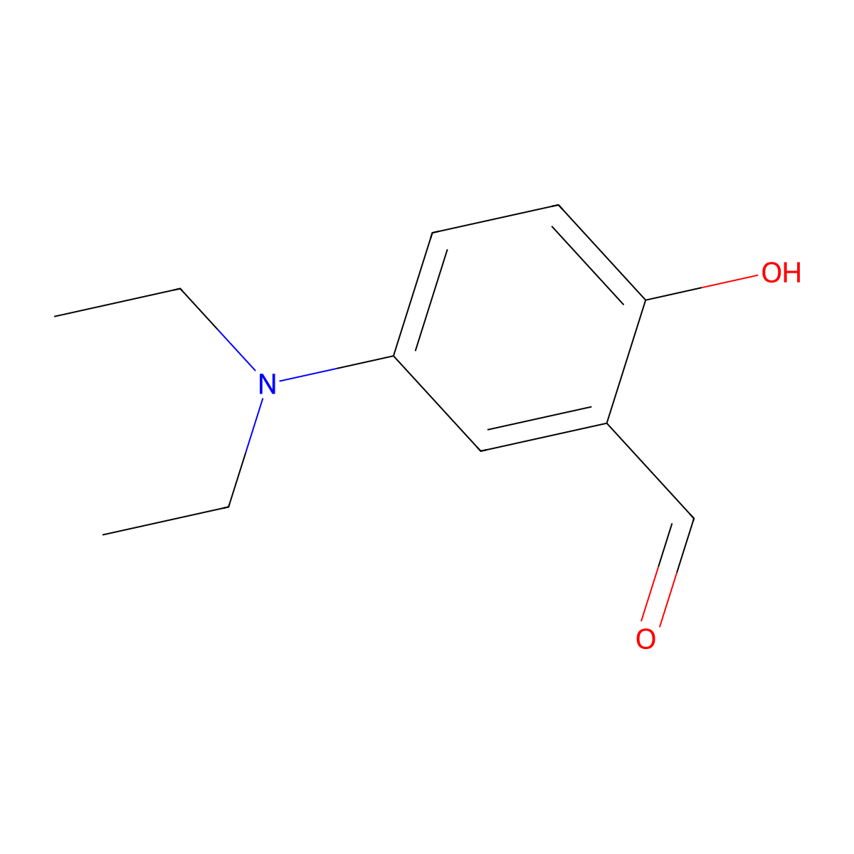 5-(Diethylamino)-2-hydroxybenzaldehyde molecular structure, CAS 58537-79-4