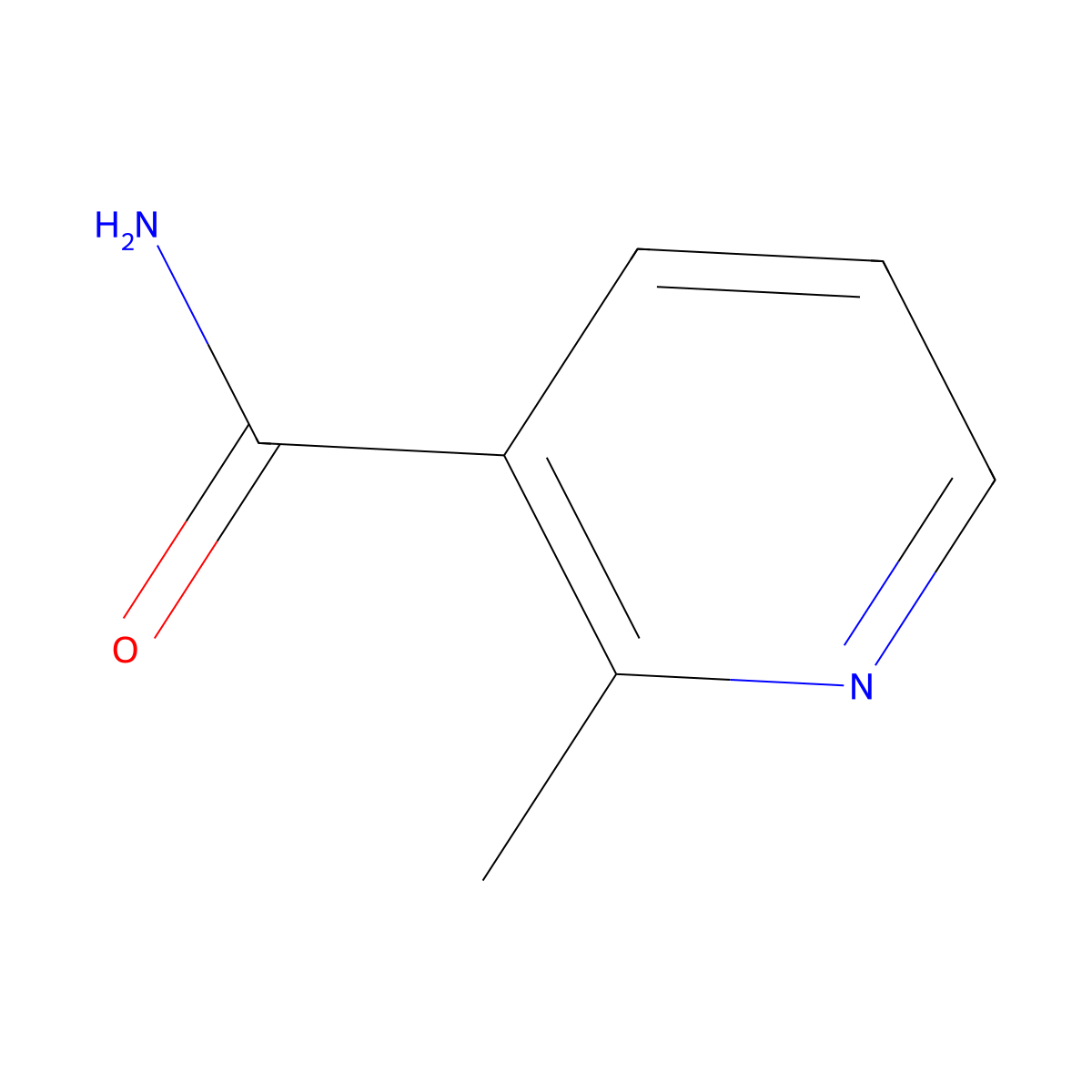2-Methylnicotinamide molecular structure, CAS 58539-65-4