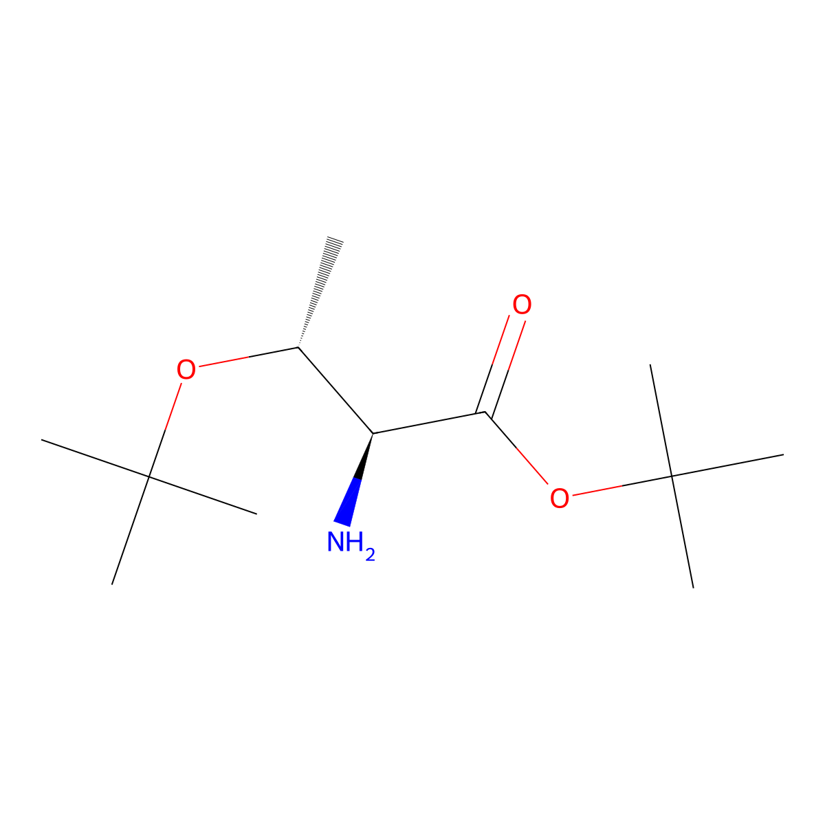 tert-butyl (2S,3R)-2-amino-3-(tert-butoxy)butanoate molecular structure, CAS 5854-78-4