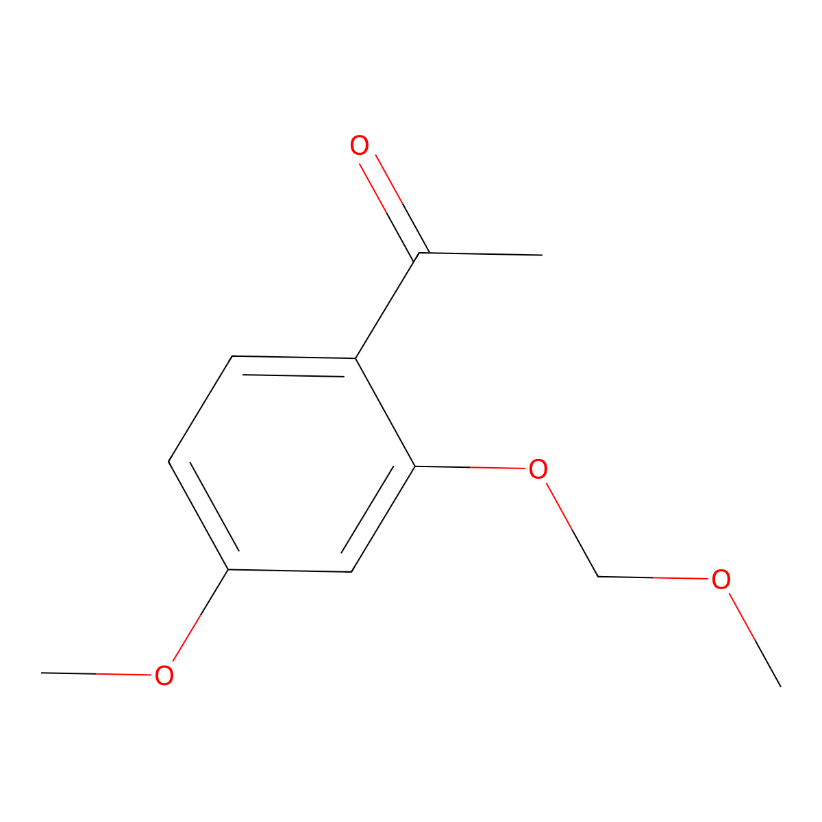 1-[4-Methoxy-2-(methoxymethoxy)phenyl]ethanone molecular structure, CAS 58544-83-5