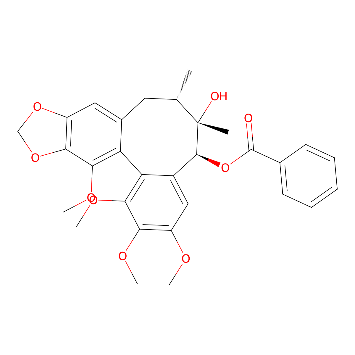 Schisantherin A molecular structure, CAS 58546-56-8