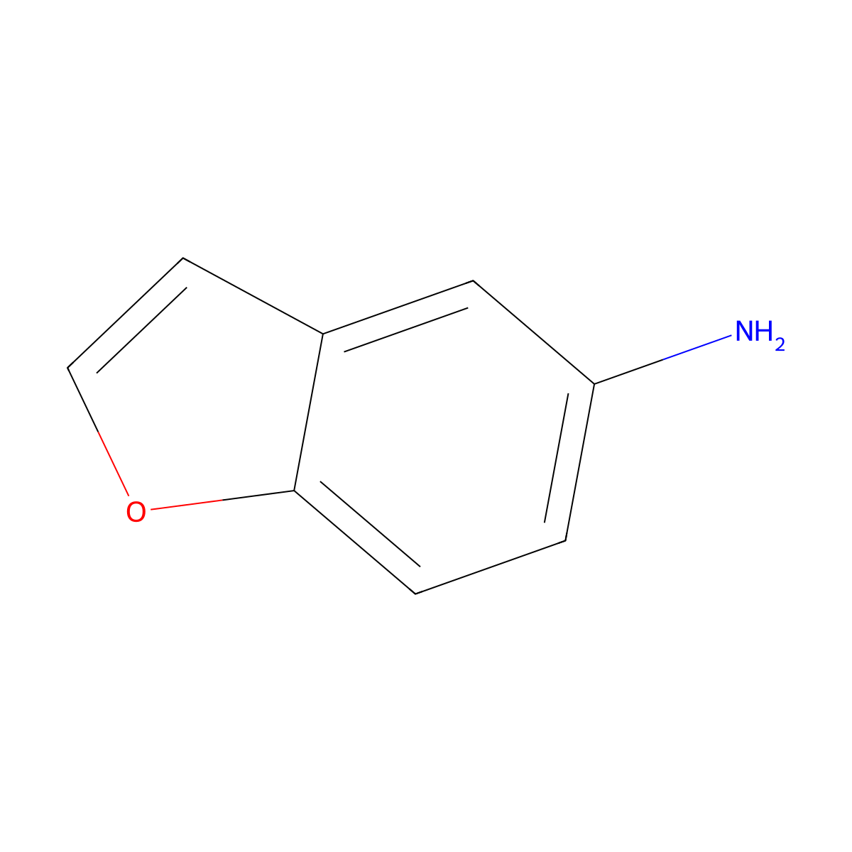 1-Benzofuran-5-amine molecular structure, CAS 58546-89-7