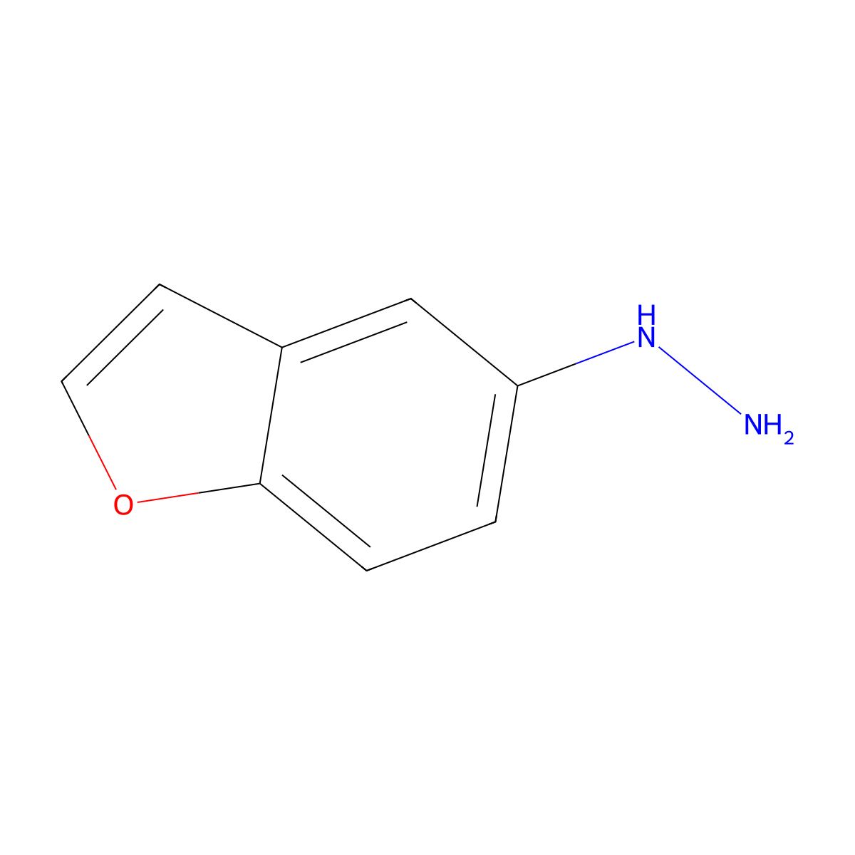 (1-Benzofuran-5-yl)hydrazine molecular structure, CAS 58546-96-6