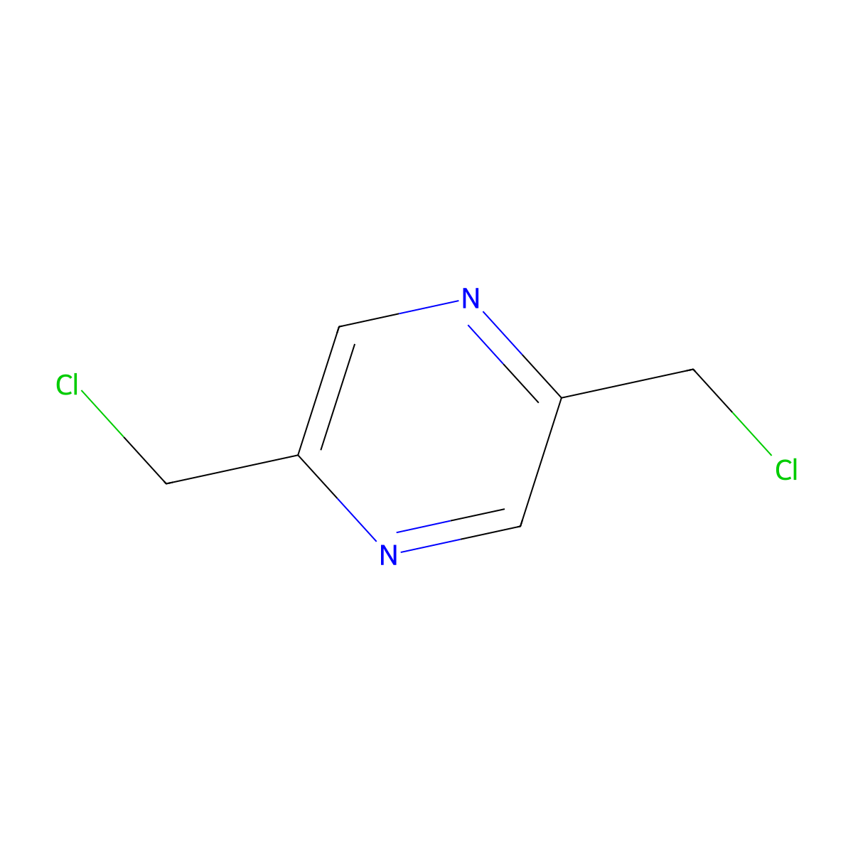 2,5-Bis(chloromethyl)pyrazine molecular structure, CAS 58549-95-4