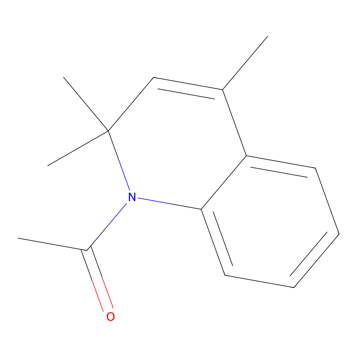1-(2,2,4-trimethylquinolin-1(2H)-yl)ethanone molecular structure, CAS 5855-23-2