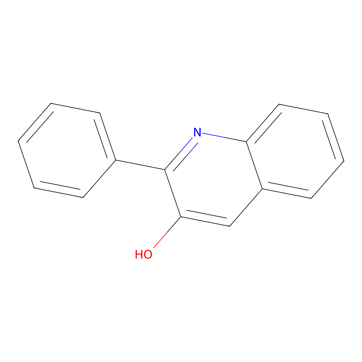 2-Phenyl-3-quinolinol molecular structure, CAS 5855-50-5