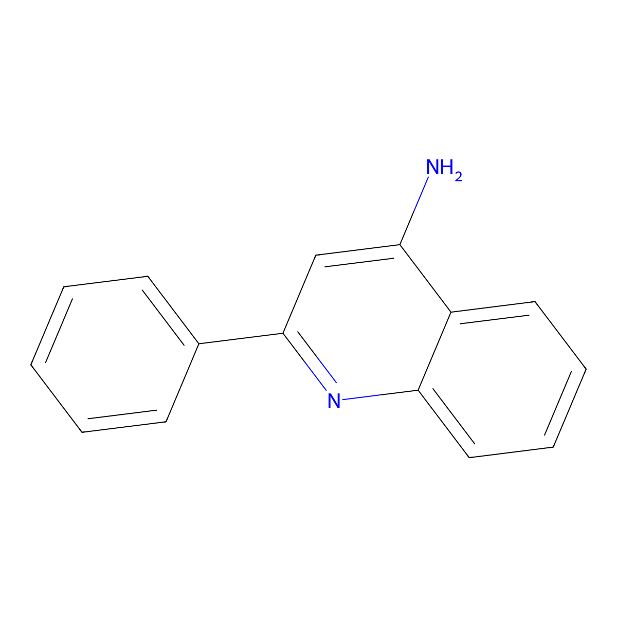 4-Quinolinamine, 2-phenyl- molecular structure, CAS 5855-52-7