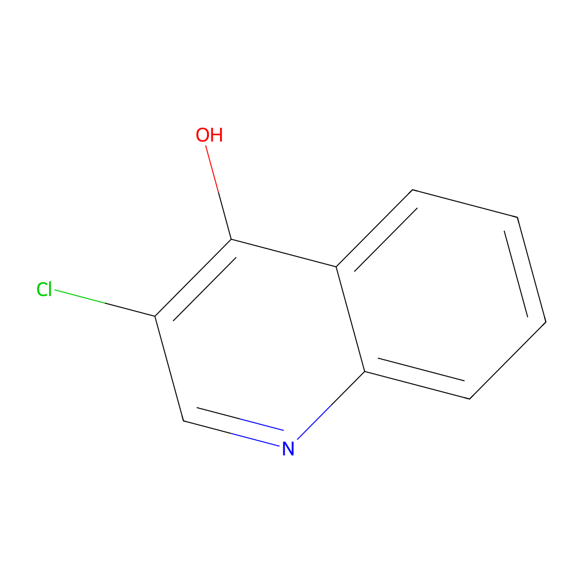 3-Chloroquinolin-4-OL molecular structure, CAS 58550-89-3